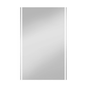 Rechteckiger Kristall-Leuchtspiegel New Paradiso, 50x70 cm, mit LED-Beleuchtung für Bad und WC.