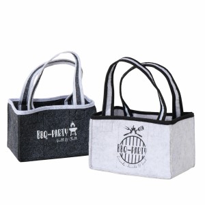 Boltze Flaschenträger BBQ, 2-fach sortiert, schwarz-grau, für Küche & Grillparty.