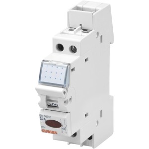 Gewiss Ausschalter für Verteiler, 16A, mit roter LED-Kontrollleuchte.