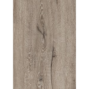 Egger Hybridboden Aquadura Panora Eiche Grau, Detailansicht der Holzstruktur.