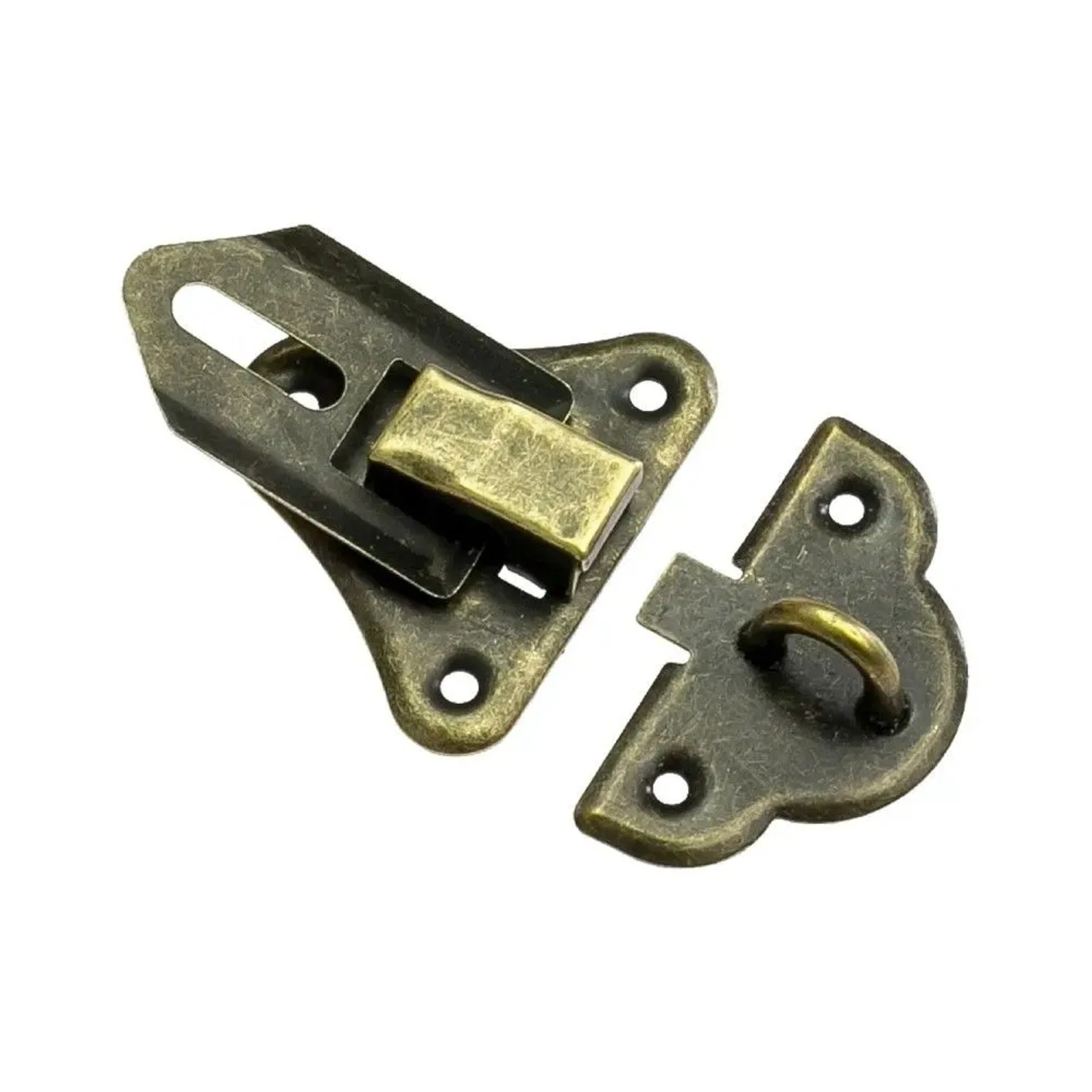 HMF 6495-VS1 Vintage Spannverschluss mit Schlossöse 35 x 50 mm Bronze_6