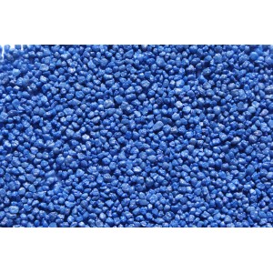 Blauer Nuber Zierkies (2-3 mm) für Aquarien, 10 kg Packung.
