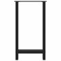 Schwarze vidaXL Bartischbeine, 2er Set, aus Stahl, 50x90 cm, ideal für Stehtische.