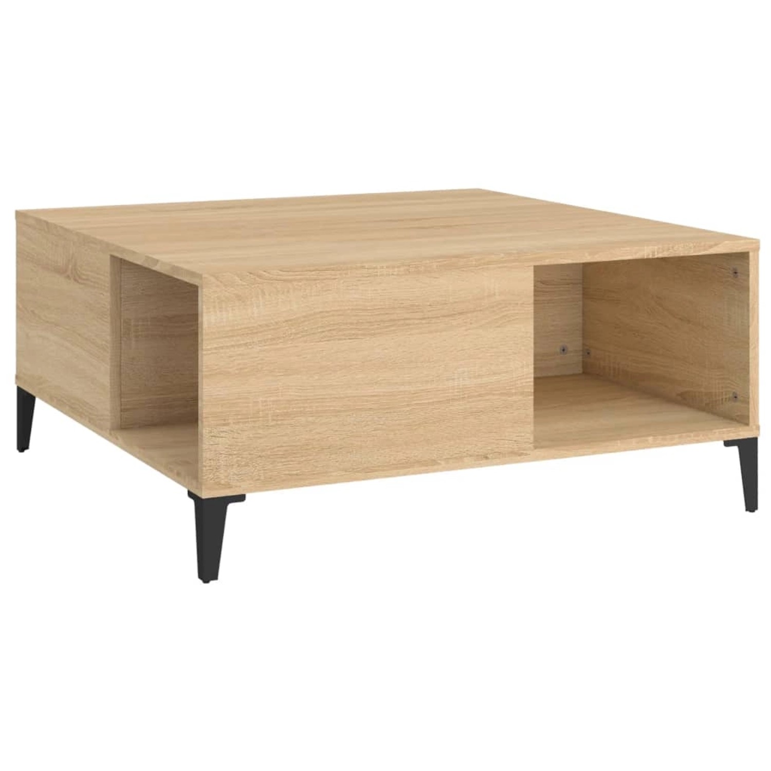 vidaXL Couchtisch Sonoma-Eiche 80x80x36,5 cm Holzwerkstoff Modell 3 günstig online kaufen