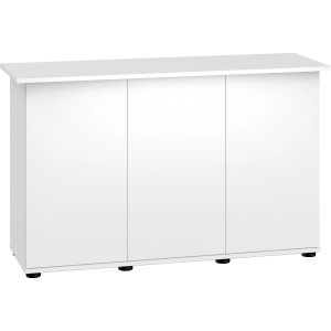 Weißer Juwel Aquariumunterschrank SBX Rio 240 für Aquarien, mit drei Türen.