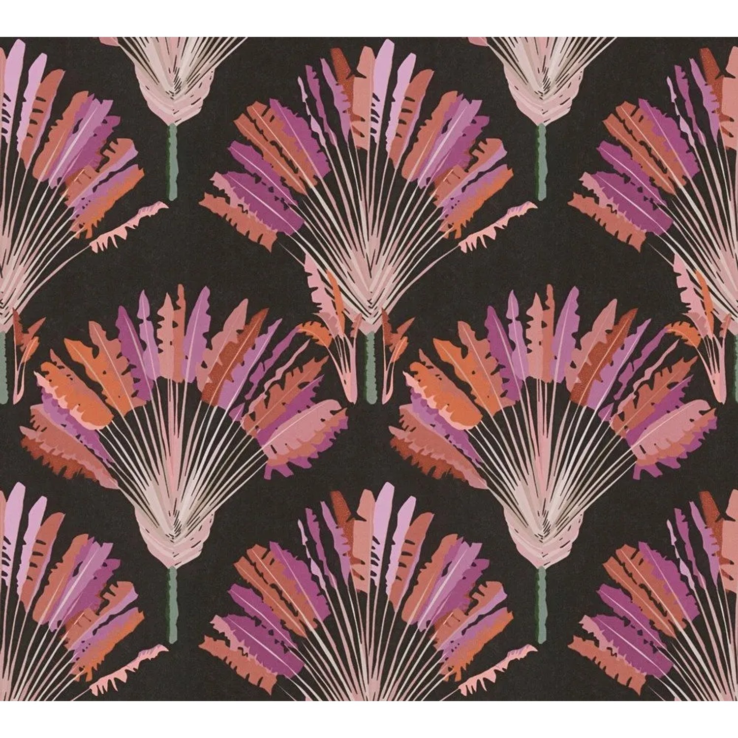 Tadessi Tapete Floral M1-No.1545 Vliestapete in Schwarz