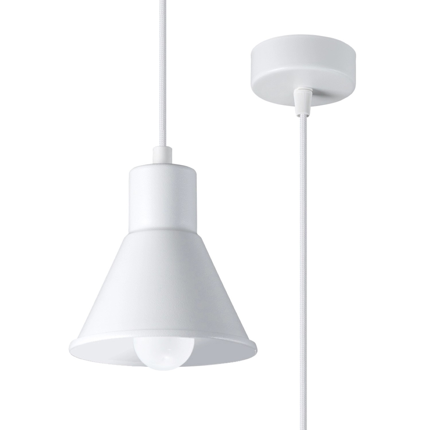 Sollux Lighting Hängeleuchte Taleja 1 Weiß E27