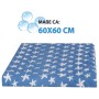 Bestlivings Trockner- & Waschmaschinenbezug 60x60 cm, dunkelblau mit Seestern-Muster.