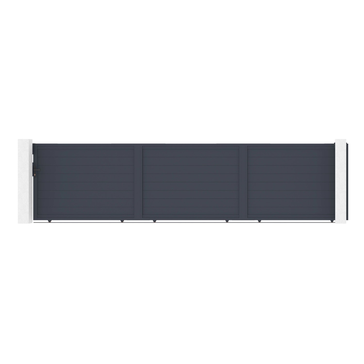 Casanoov Schiebetor 6M Eiger H 140Cm Graues Aluminium günstig online kaufen