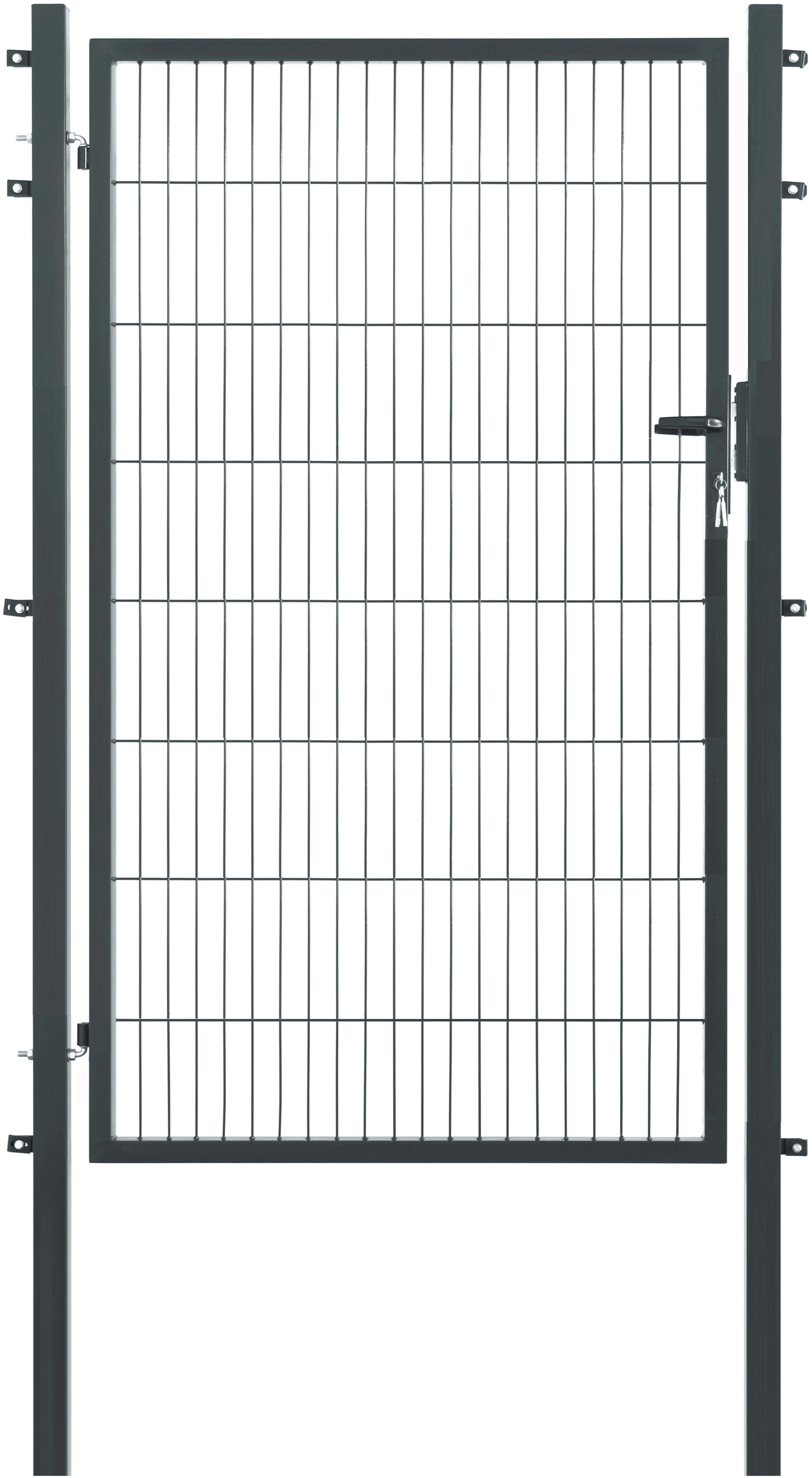 Floraworld Einzeltor für Doppelstabmattenzaun Anthrazit 160 cm x 120 cm