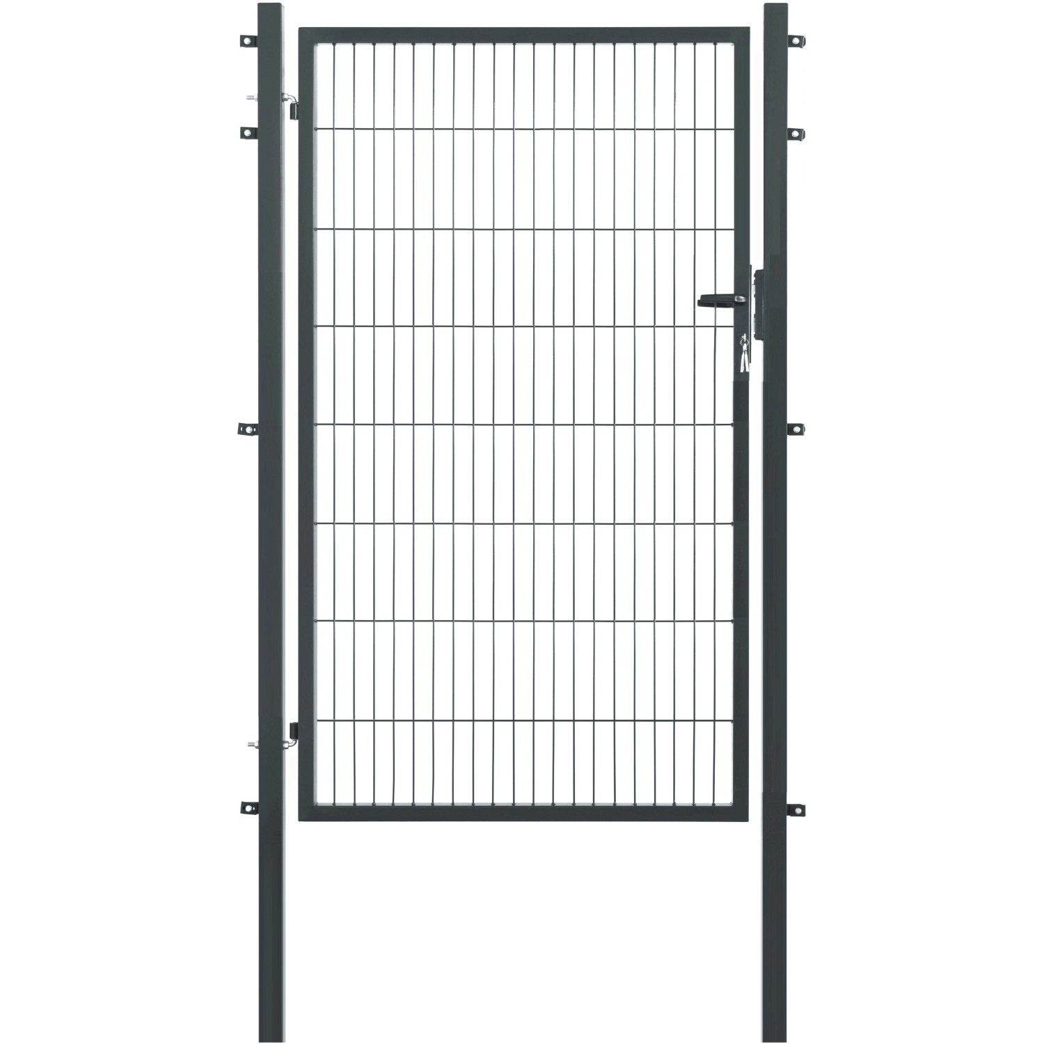 Floraworld Einzeltor für Doppelstabmattenzaun Anthrazit 160 cm x 120 cm günstig online kaufen