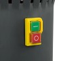 Detailaufnahme: Gelber Schalter (Ein/Aus) der EBERTH Getreidemühle.