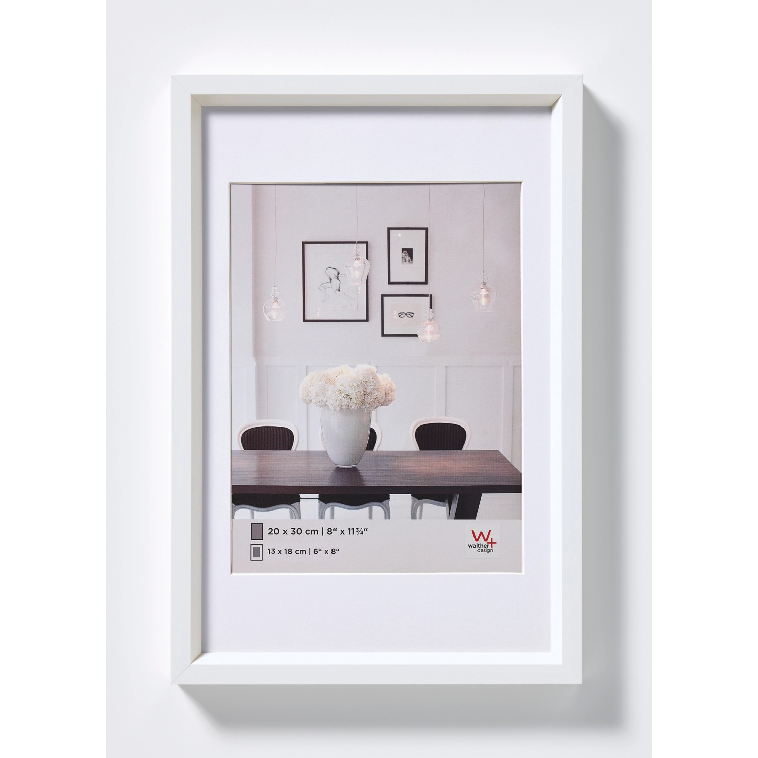 walther design Steel Style Kunststoff Bilderrahmen  40x50 cm Weiss günstig online kaufen