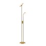 Lindby LED Stehlampe Seppa 9945422 Dimmbar Modern in Gold Messing aus Metall 2-flammig Wohnzimmerleuchte