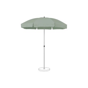 Suncomfort Marktschirm Green mit Drehfunktion. Sonnenschirm für Garten, Balkon oder Terrasse.