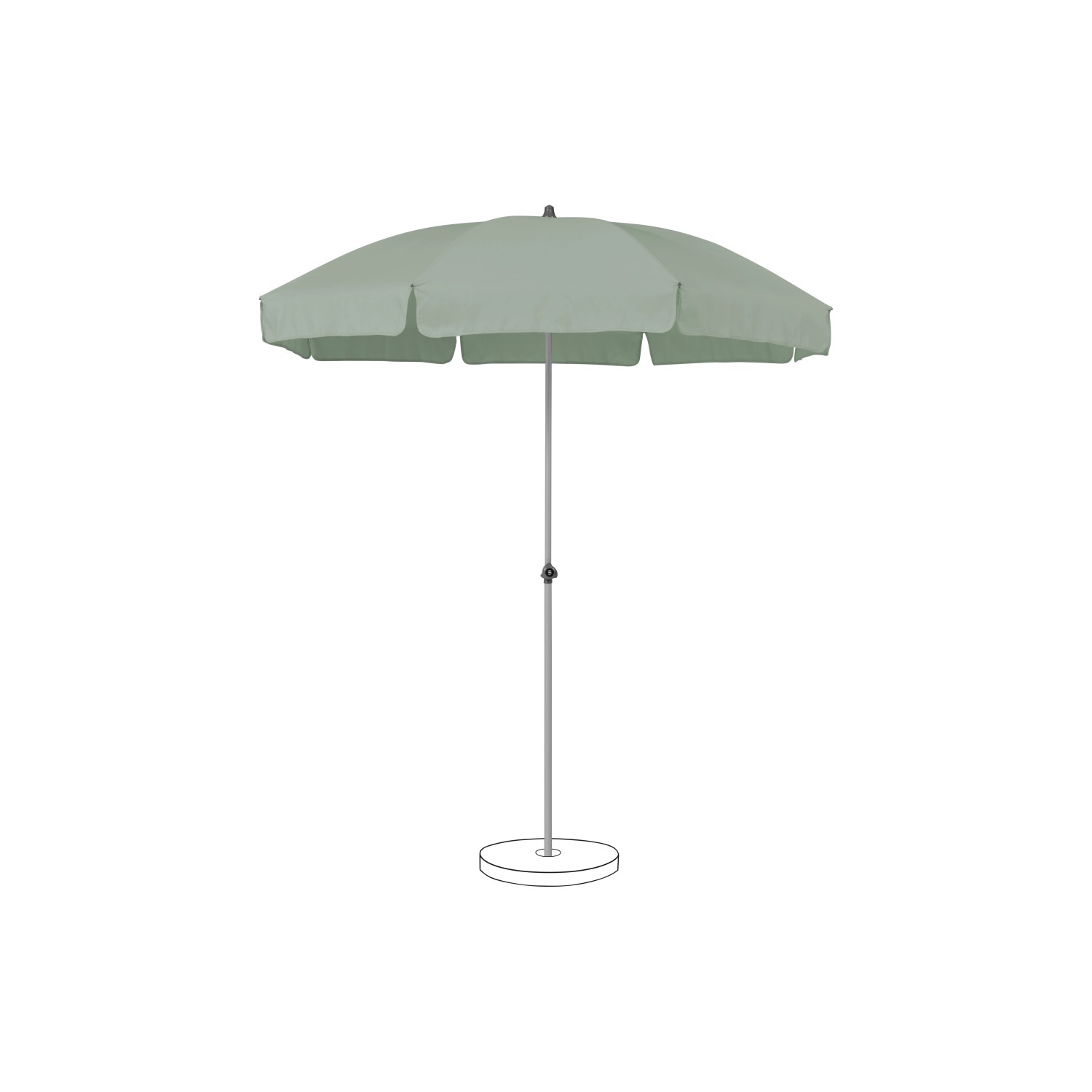 Suncomfort by Glatz Marktschirm Ecru mit Handöffner günstig online kaufen