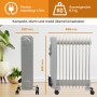 TroniTechnik Ölradiator TT-OR 111, Elektroheizung mit 11 Rippen, 2500 Watt, 3 Stufen, mobil.