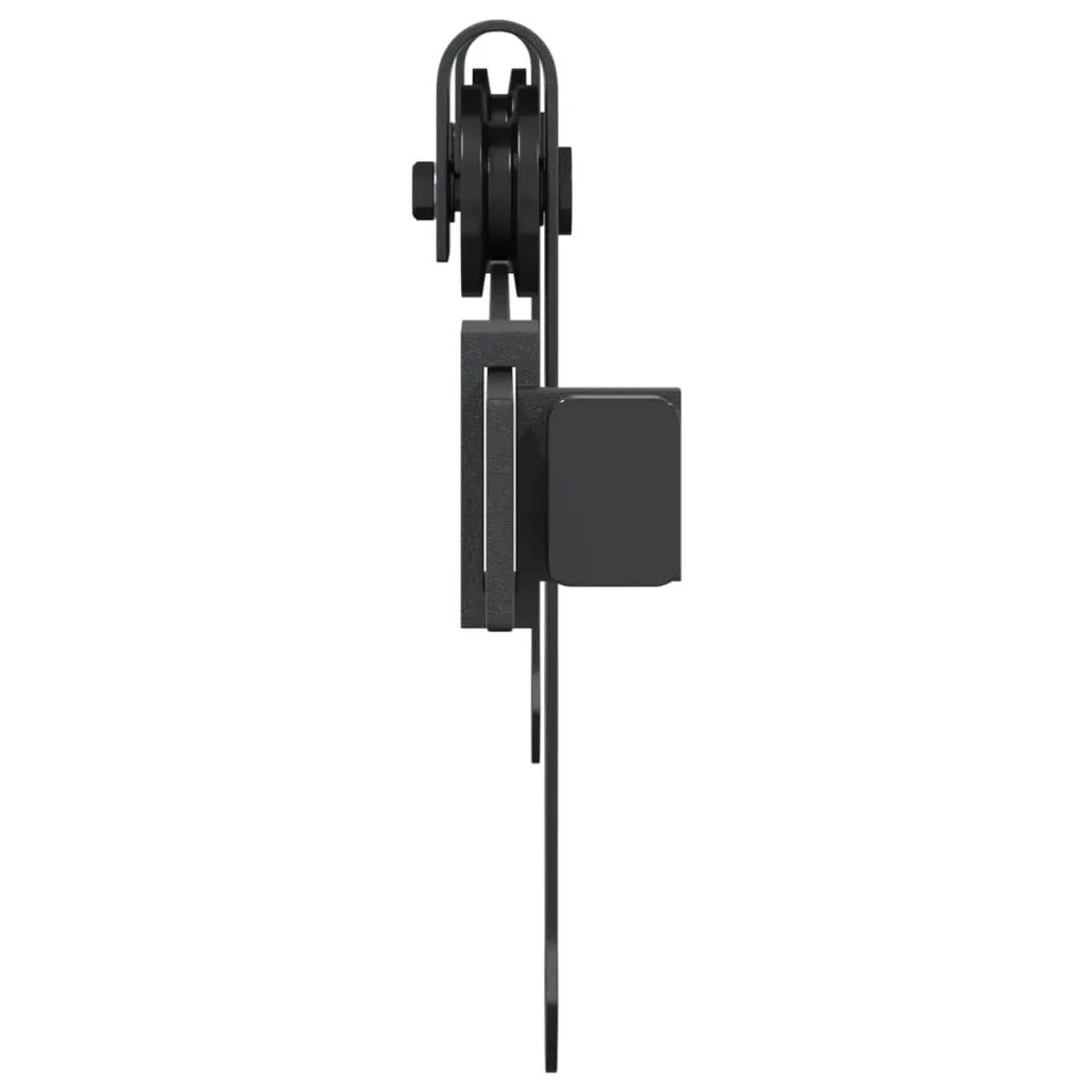 vidaXL Mini Schiebetürbeschlag Set 122cm, Carbonstahl, für Schranktüren