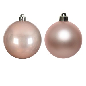 Marelida Christbaumkugeln Weihnachtskugeln Christbaumschmuck Kunststoff Rosa 10cm 4St
