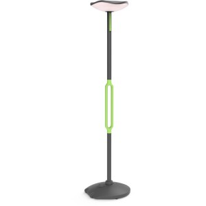 Lutec LED Solar Stehleuchte Poppy, anthrazit-grün, dimmbar, mit Bluetooth-Lautsprecher.