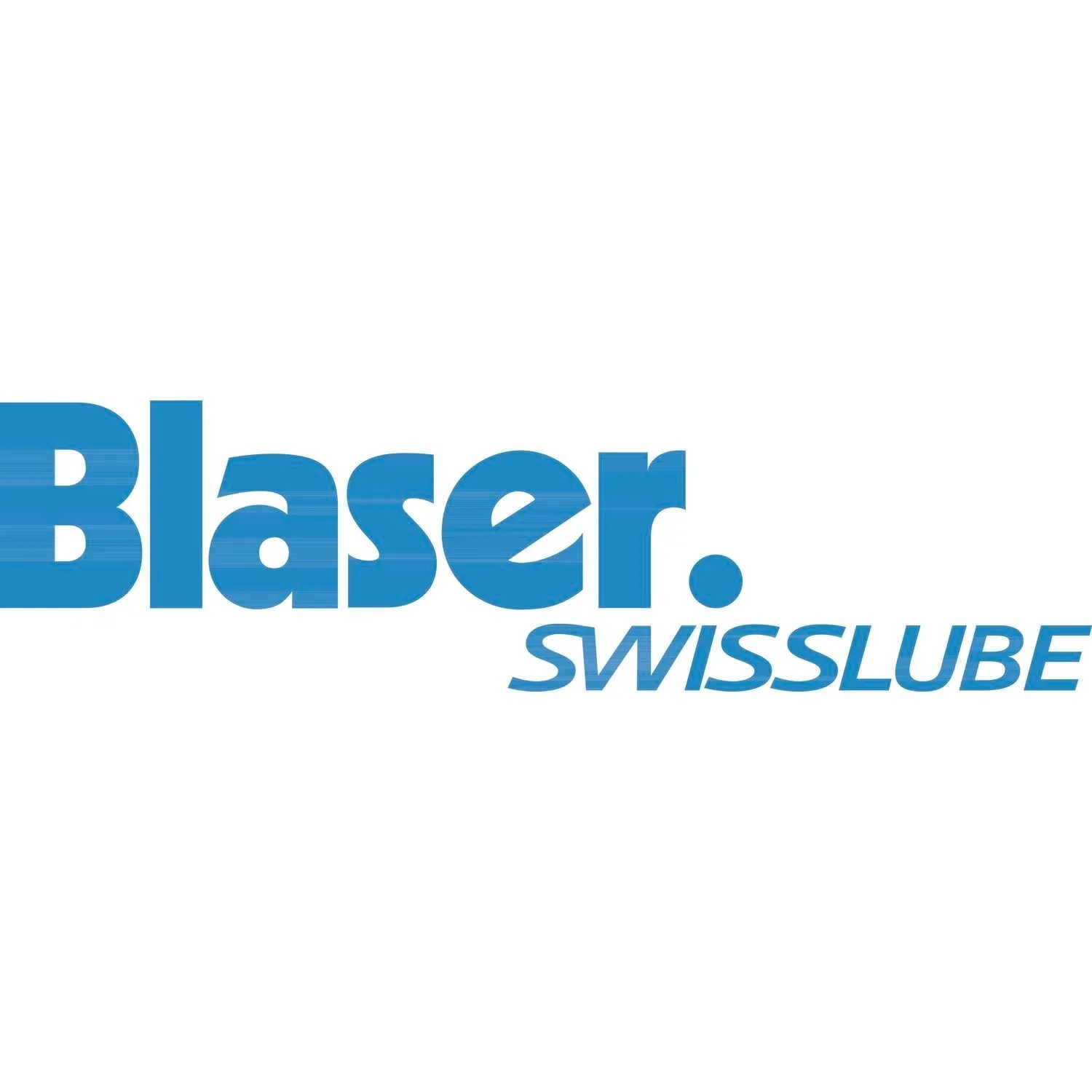 Blaues Blaser. SWISSLUBE Logo auf weißem Hintergrund für Staloc Blasolube Hochtemperaturfett.