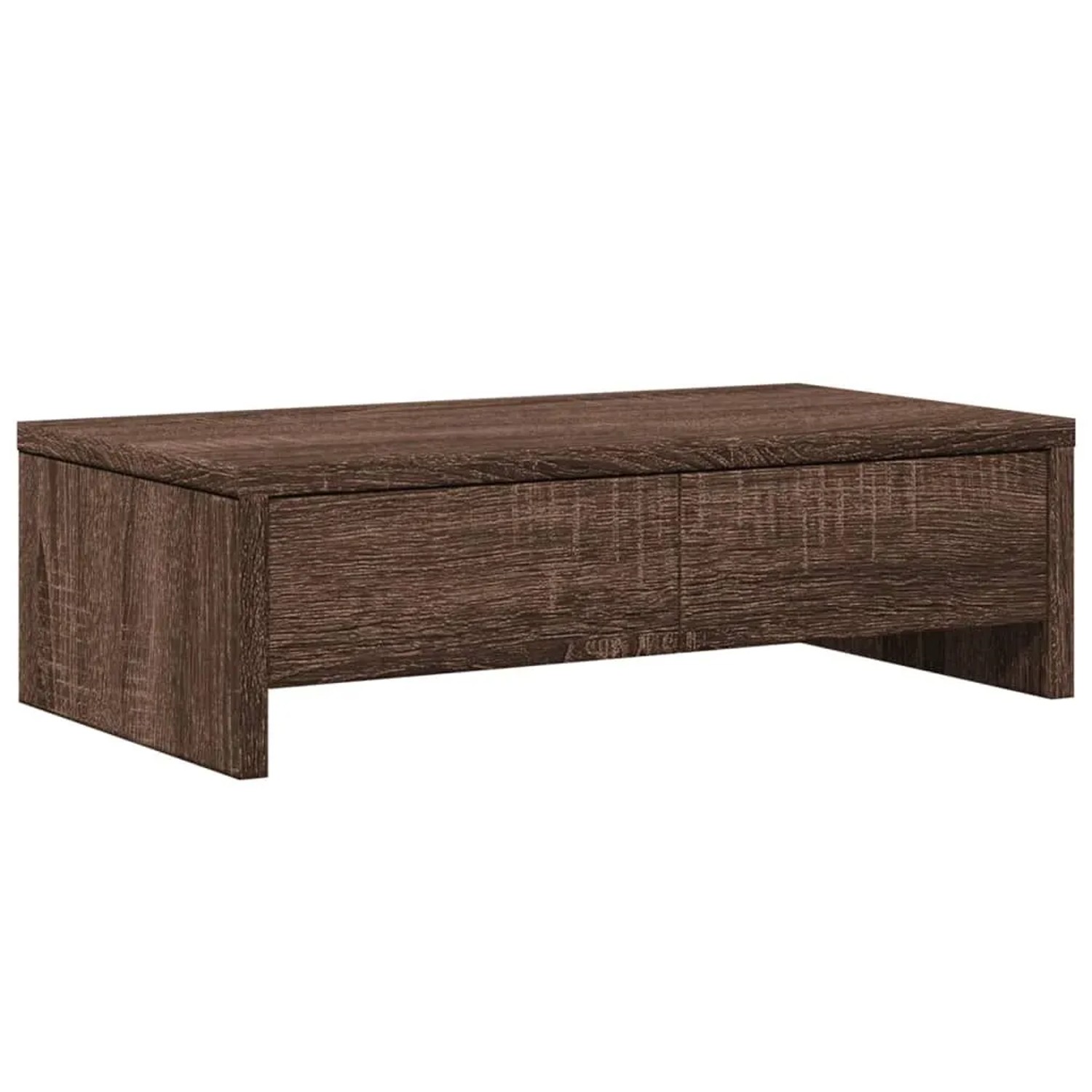 vidaXL Monitorständer mit Schubladen Braun Eichen-Optik 50x27x15 cm 854667