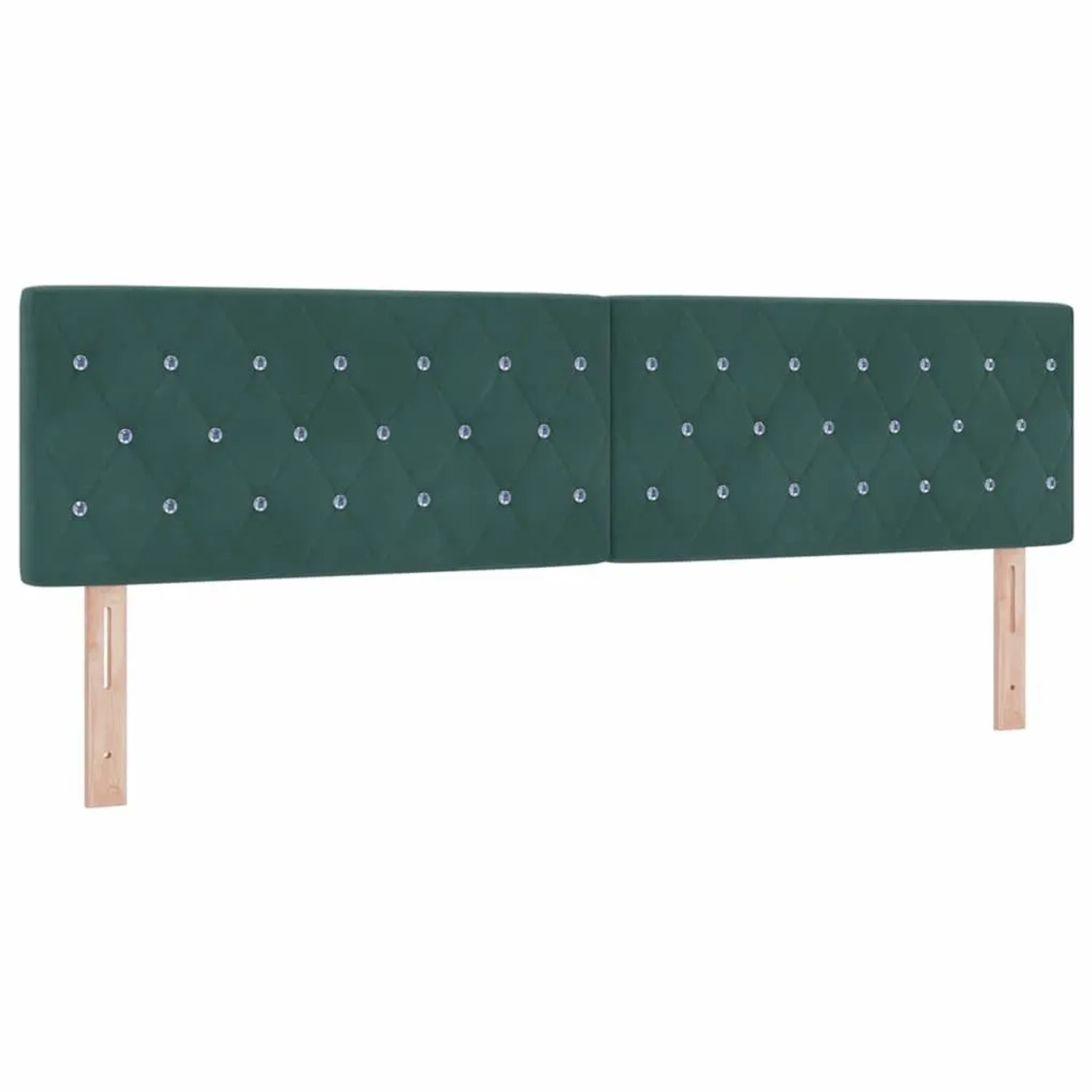 vidaXL Kopfteil mit Kopfteil Dunkelgrün 180 cm Kunstleder 42007102