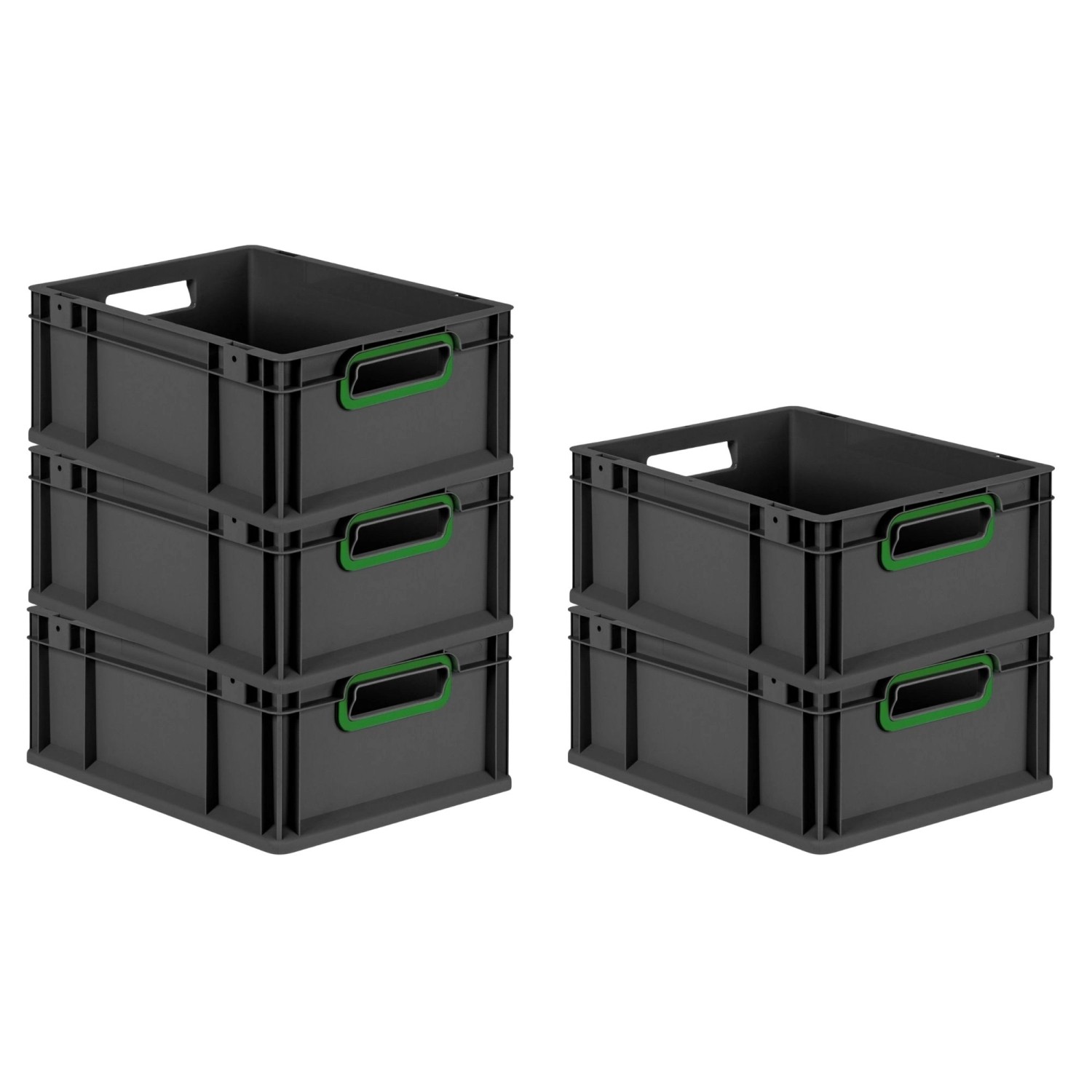 PROREGAL SparSet 5x Eurobox Nextgen Color HxBxT 17x30x40cm 16 Liter Griffe günstig online kaufen