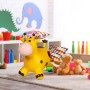 Relaxdays Hüpftier Giraffe PVC Gelb Braun Aufblasbar 46 x 27 x 55 cm 1,4 kg_3