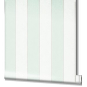 Marburg Vliestapete Ivy mit Streifen in Weiß und Grün.