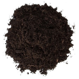 Nahaufnahme von Floragard Bio-Universalerde, torffreie Erde für Pflanzen im Innen- und Außenbereich.