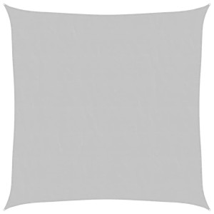Quadratisches, hellgraues 3x3 m Sonnensegel aus Polyester Oxford.