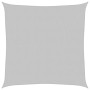 Quadratisches, hellgraues 3x3 m Sonnensegel aus Polyester Oxford.
