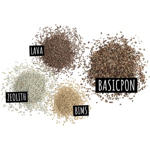 Lechuza Basicpon Pflanzsubstrat: Bims, Lava, Zeolith. Ideal für sensible Pflanzen.