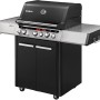 Enders Gasgrill Uniq Pro 3 I Cruster, 120x147cm, Schwarz-Edelstahl. Grill mit Turbo Zone und Seitenkocher.