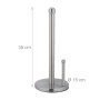 Relaxdays Küchenrollenhalter Edelstahl Silber Abrollstopp 35 cm x 15 cm 570 g_4