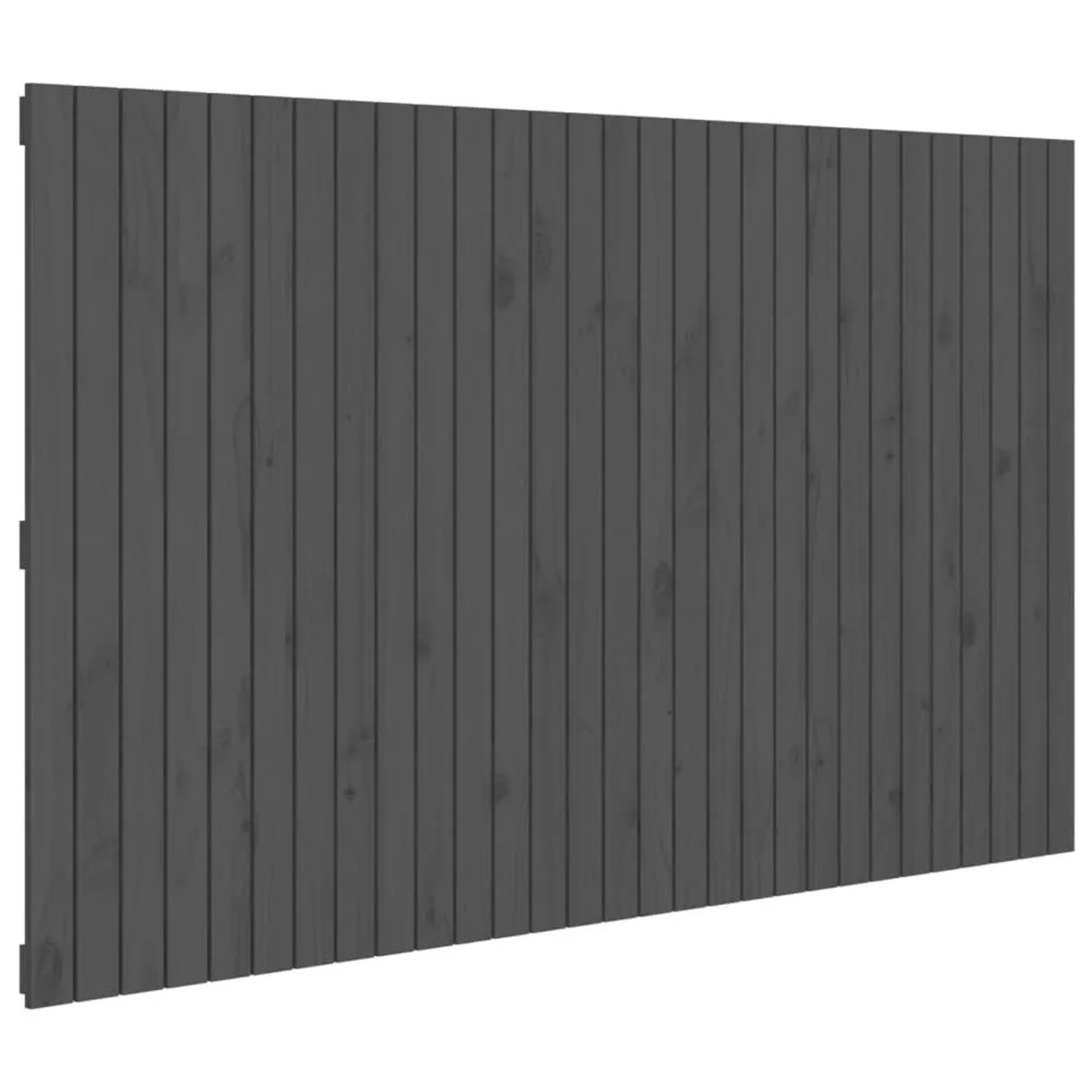 vidaXL Wand-Kopfteil Grau 185x3x110 cm Massivholz Kiefer 824965