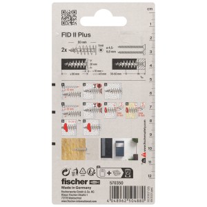 Fischer Dämmstoffdübel FID II Plus, 8x60mm, 2 Stück, zur Befestigung in Dämmstoffen.