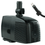 Schwarze Kerry Electronics Teichpumpe 12V, 1500 l/h, mit Kabel und Vorfilter für Aquarien & Springbrunnen.