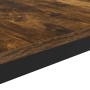 Detailansicht: vidaXL Couchtisch, Raucharbe, Holzwerkstoff, Tischplatte mit schwarzem Rahmen.