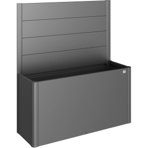 Biohort Belvedere Pflanzbeet mit Sichtschutzwand, dunkelgrün-metallic, Gr. 150. Zubehör für Hochbeete.