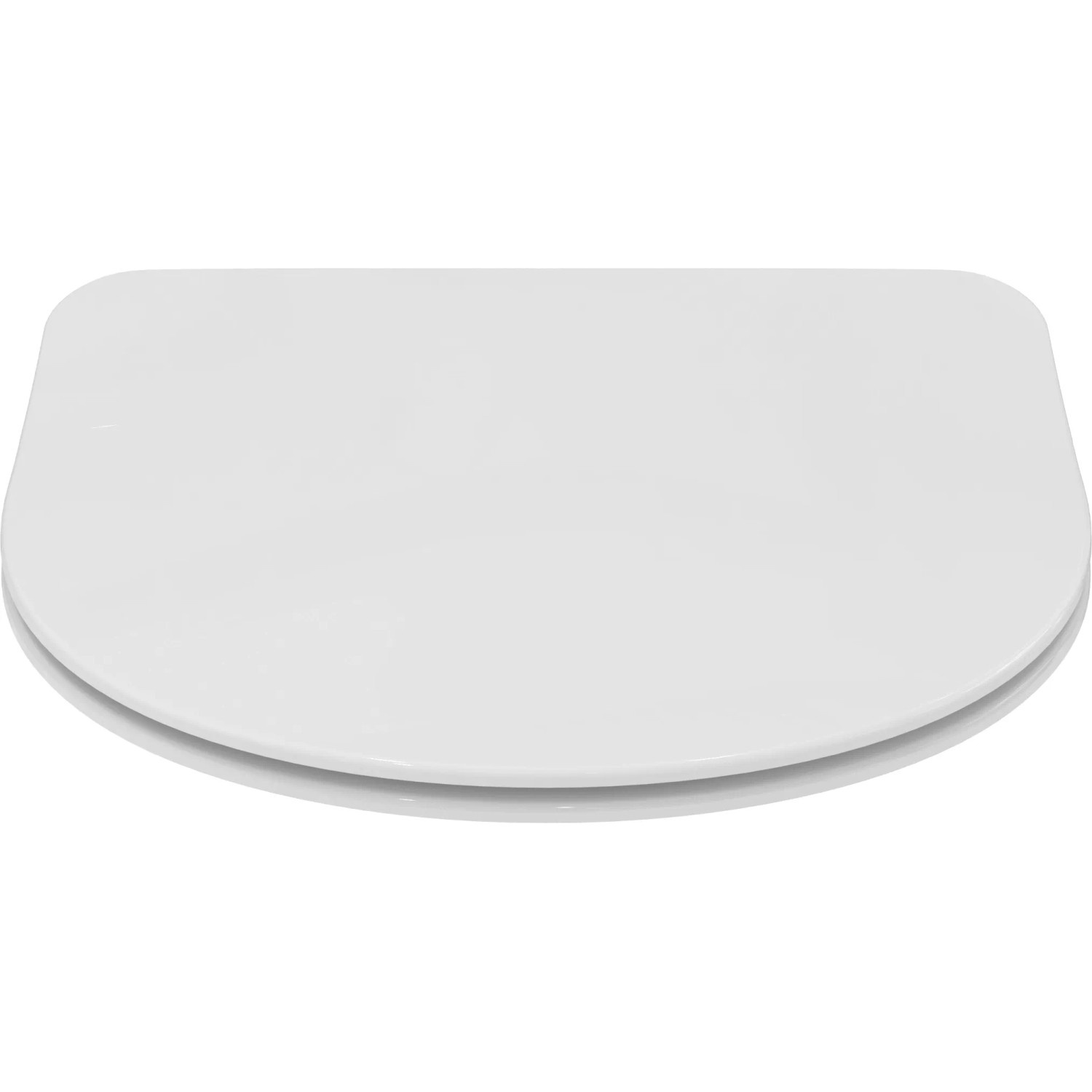Weißer Ideal Standard WC-Sitz i.life A im Sandwich-Design aus Duroplast.