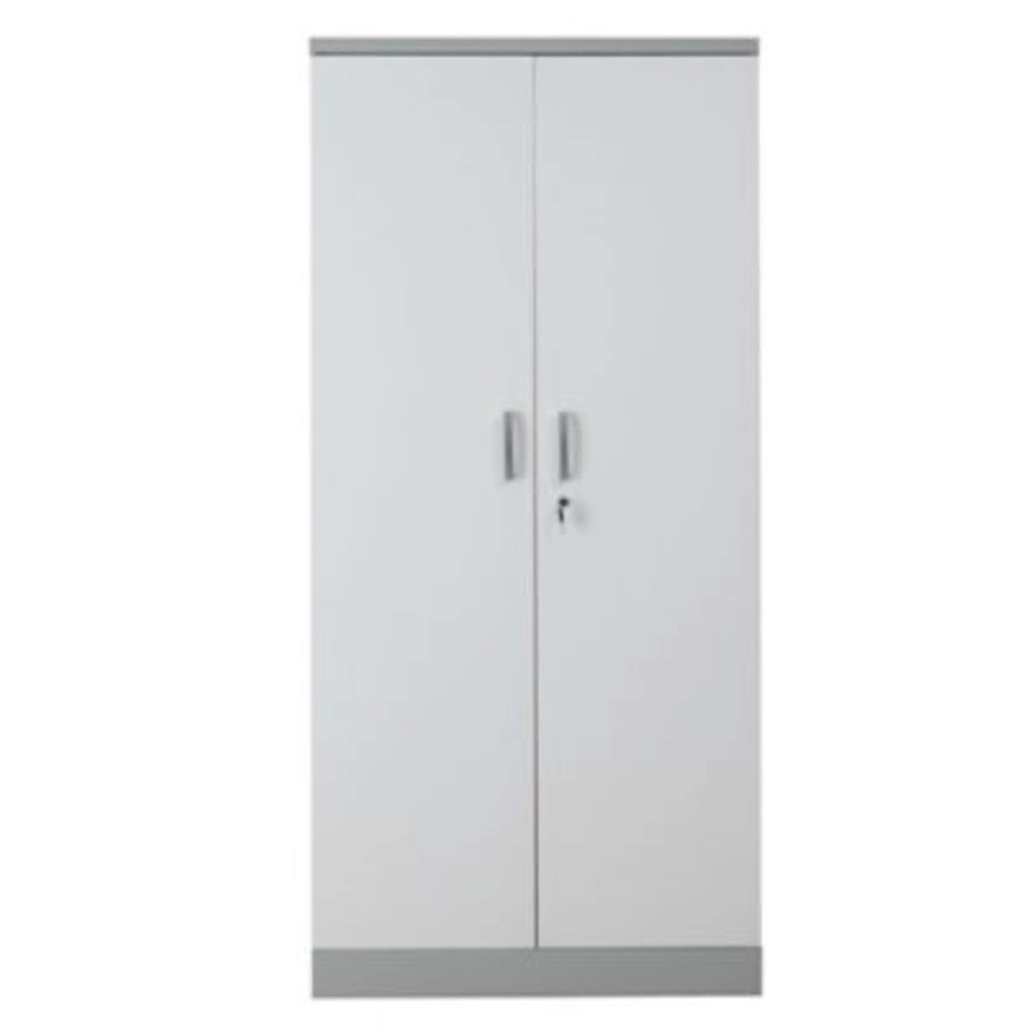 PROREGAL Aktenschrank Beetle 4 Fachböden HxBxT 195 x 92 x 42 cm Grau & Weiß günstig online kaufen