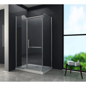 Glasdeals Duschkabine 8 mm Glas Dusche VITA 120 x 90 x 195 cm 3001