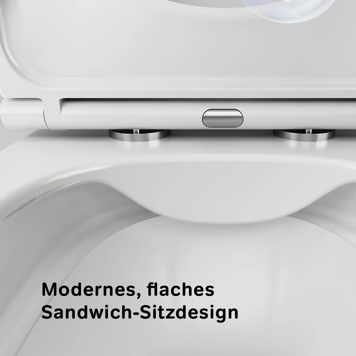 AM.PM Wand WC mit Softclosing Sitzabdeckung Func Spülrandlos Toilette Hänge WC CFA1700SC FlashClean_6