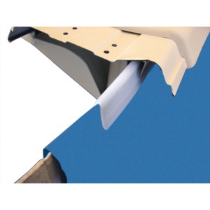 Detailaufnahme: Blaue Rundfolie 3,60m x 0,90m, 0,22mm stark, für Stahlwandbecken.