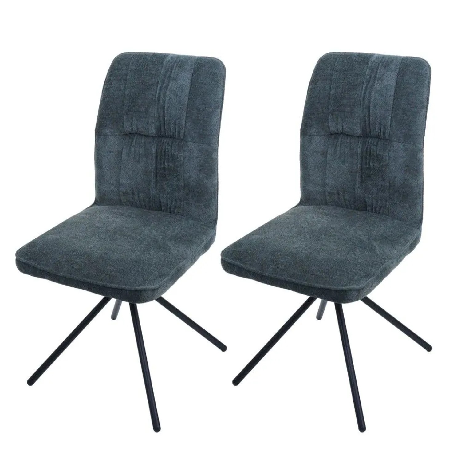 MCW Esszimmerstuhl N99 2er-Set Blau-Grün