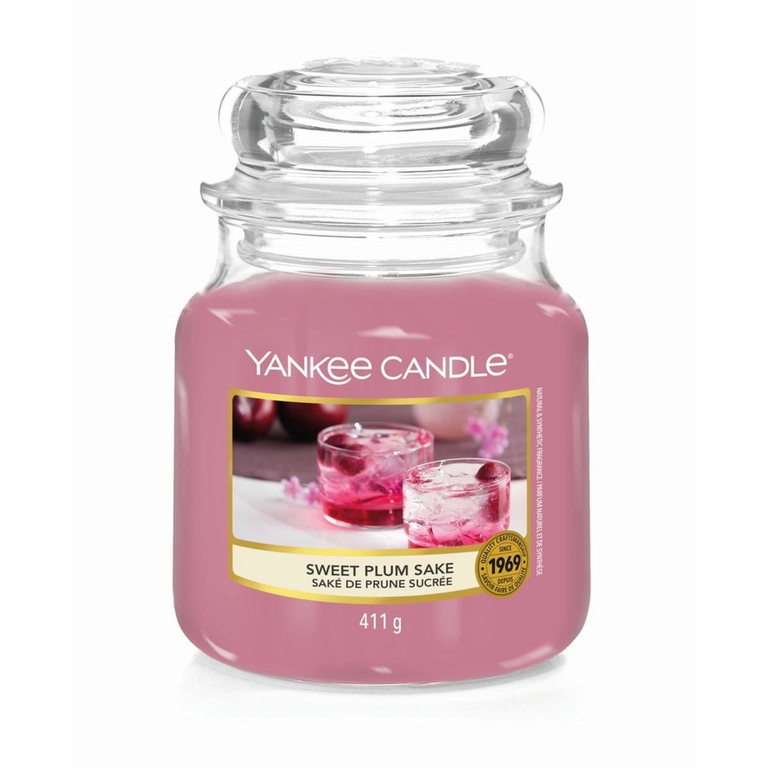 Yankee Candle Sweet Plum Sake Medium Jar 411G