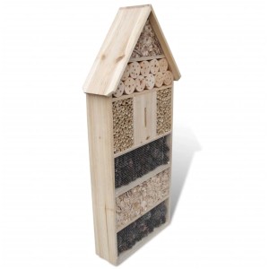 VidaXL Insektenhotel XXL aus Holz, 45,5x15x99 cm, für verschiedene Insektenarten.