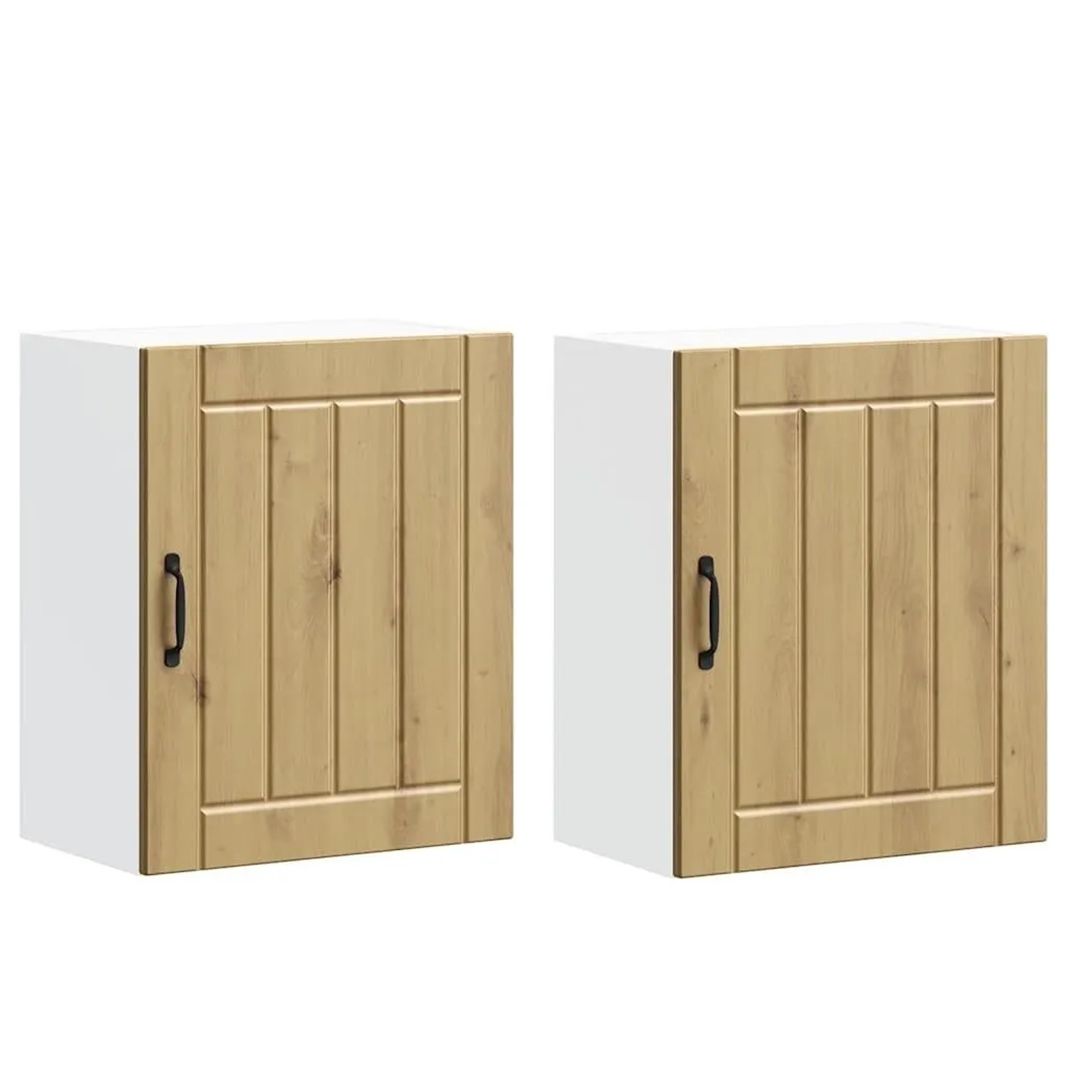 vidaXL Küchen-Hängeschränke 2 Stk Lucca Artisan-Eiche Holzwerkstoff 853816